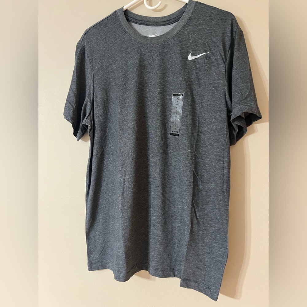 Black Heather Nike Dri Fit Tee Short Sleeve